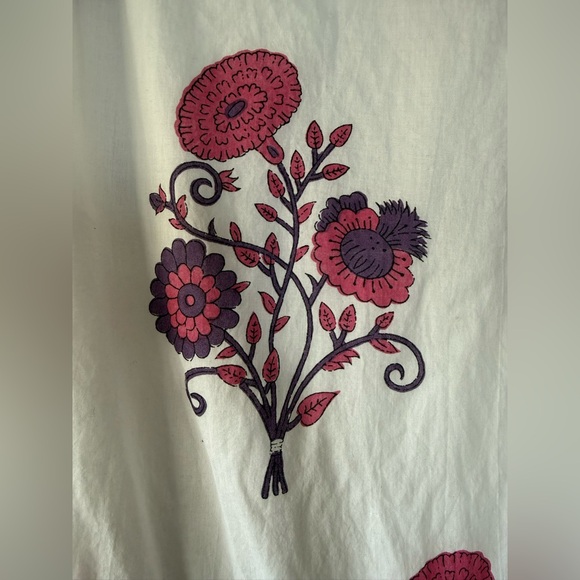 Victoria Dunn Lillie Mini Dress in Camelia Block Floral Print Purple Pink XS - Picture 12 of 12